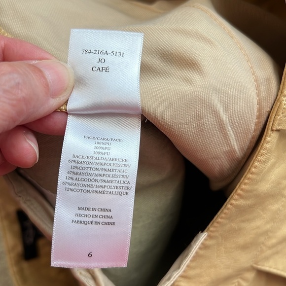 Rails Jo Cafe Faux Leather High Waist Tapered Leg Pants Size 6 - Picture 12 of 16